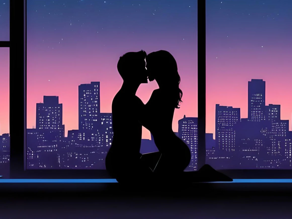 Перший секс - Молода пара цілуется