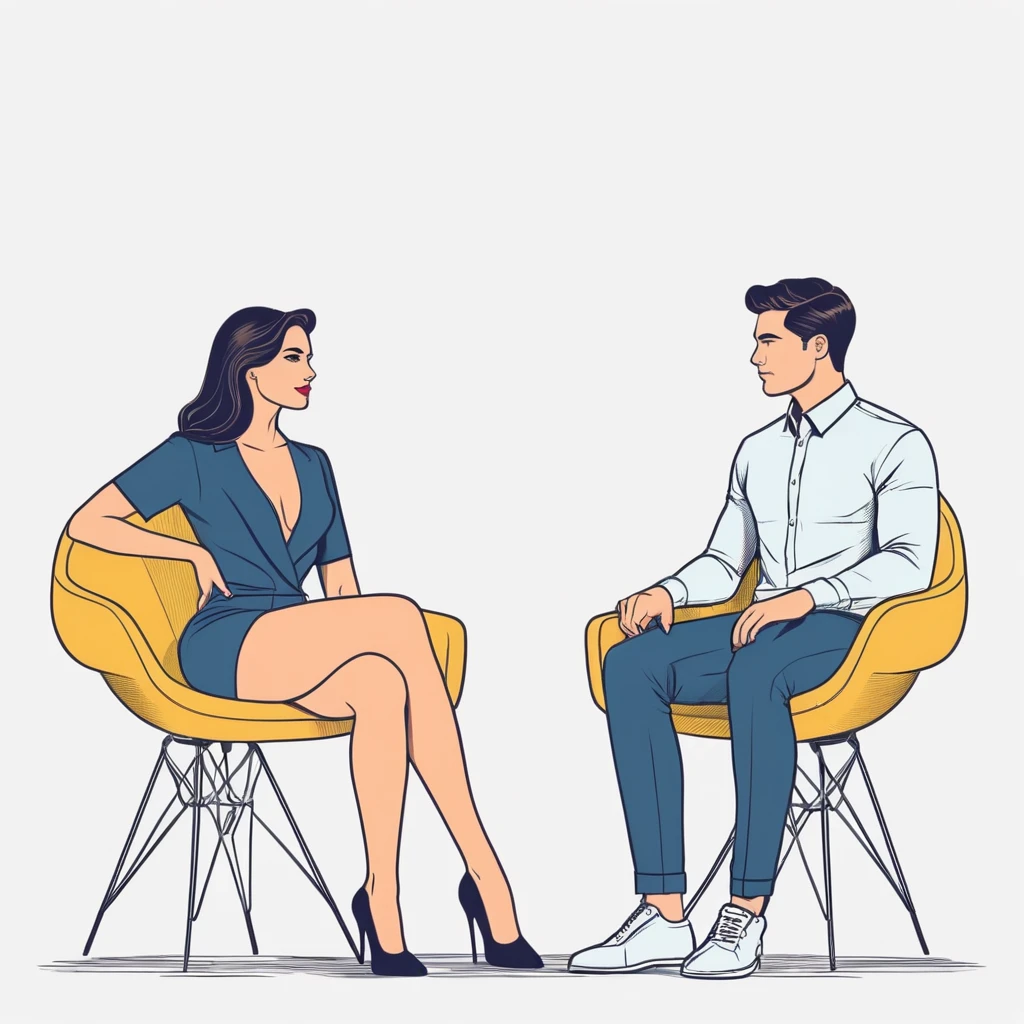 Перший секс - Хлопец та дівічина на стулі