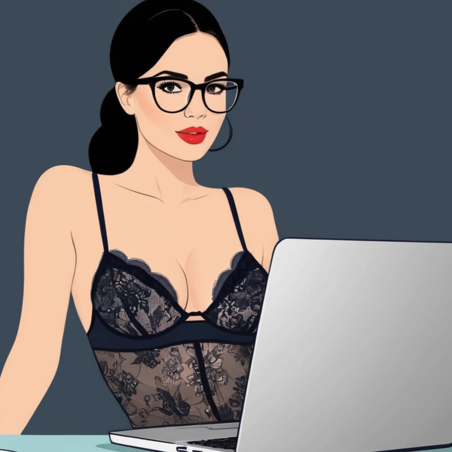 Перший секс - Дівчина за ноутбуком