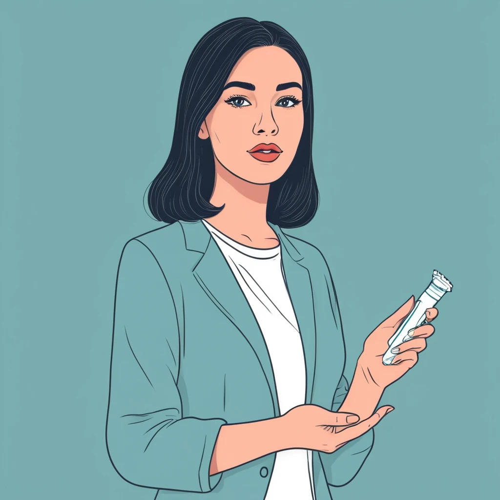 Дівчина з тампоном