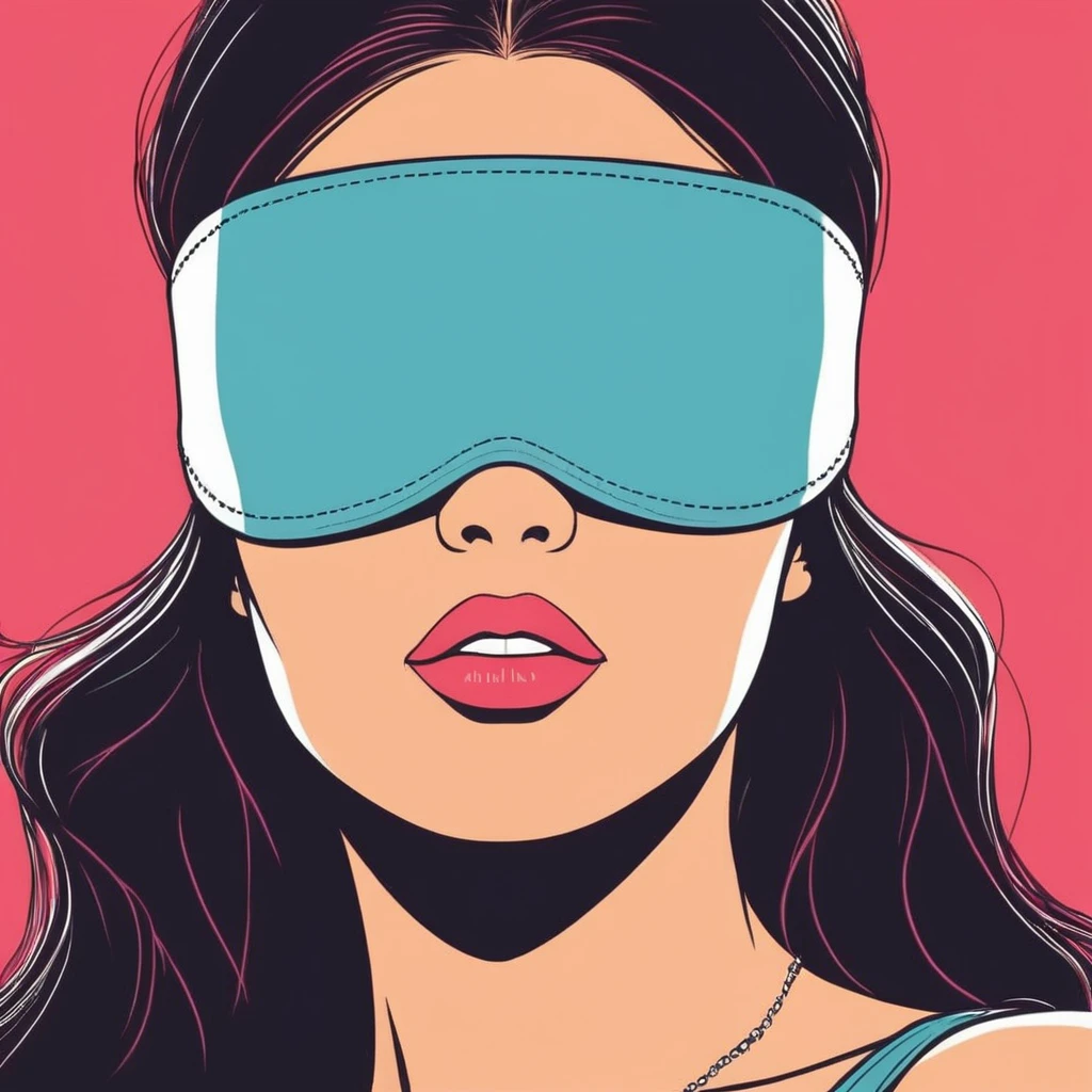 сексуальна жінка з зав'язаними очима