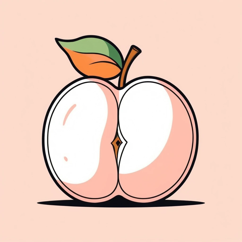 Персик у формі попи