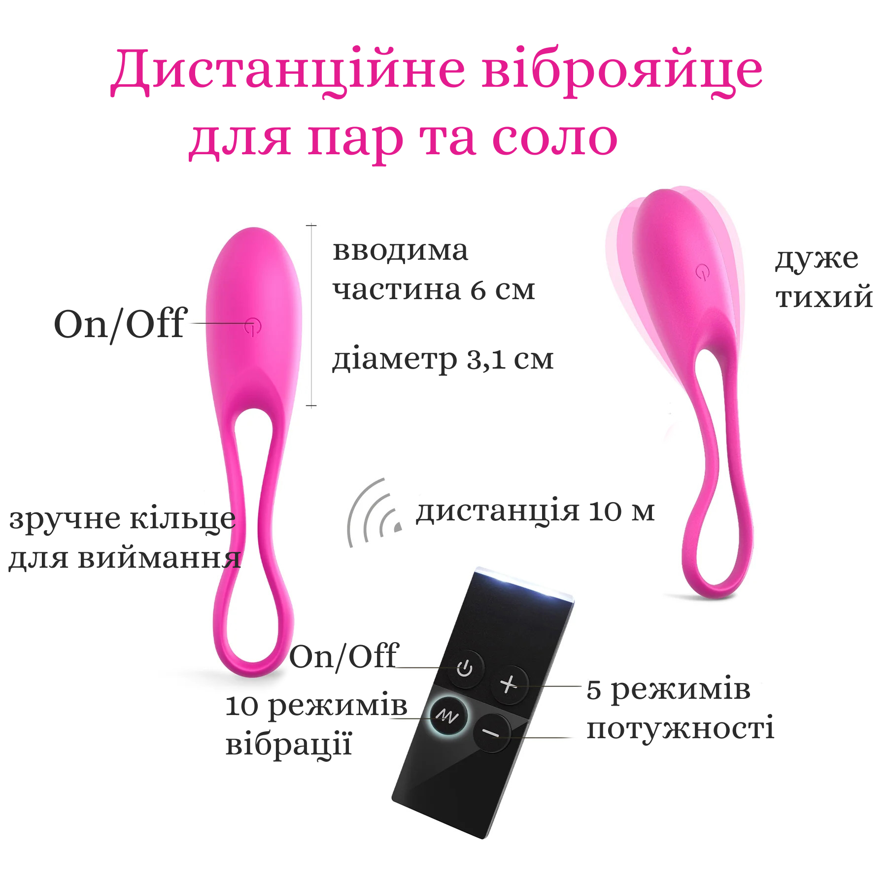 Love To Love Feel Love  режими вібрації та управління